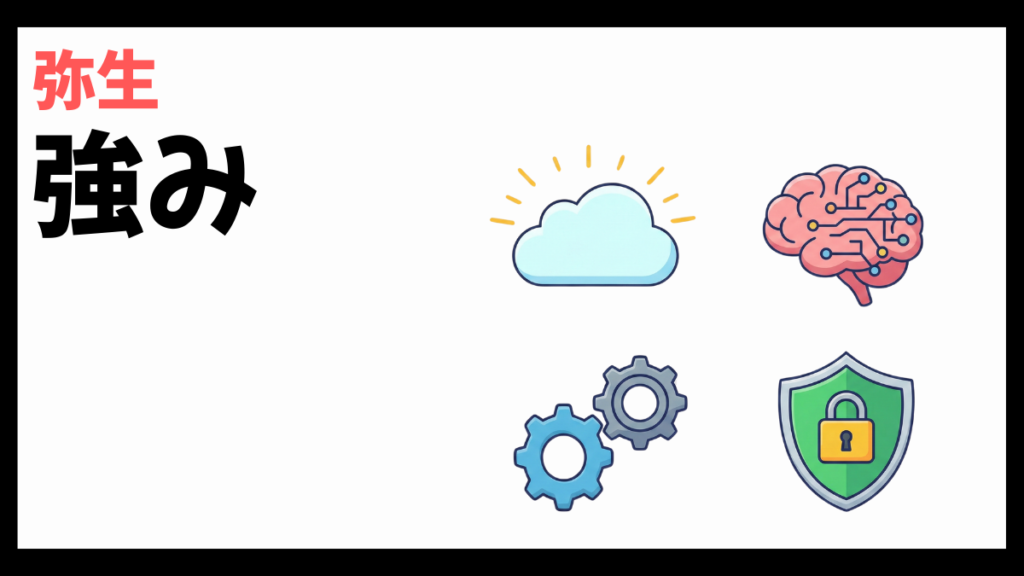 弥生株式会社の強み