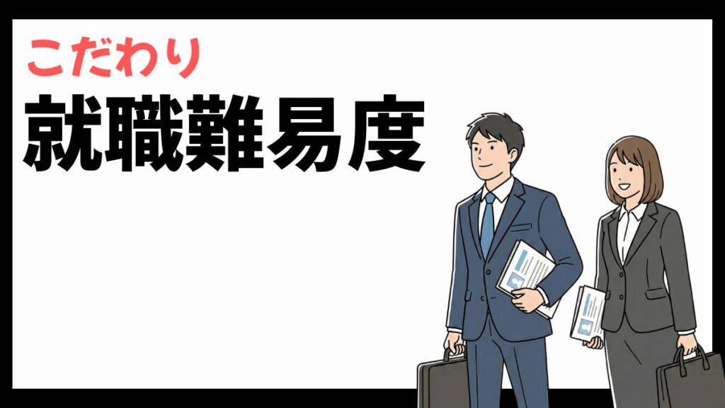 こだわりの就職難易度