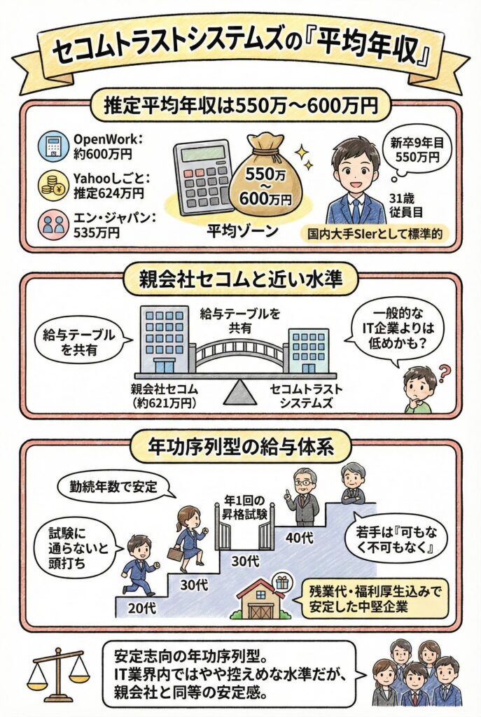 セコムトラストシステムズの「平均年収」