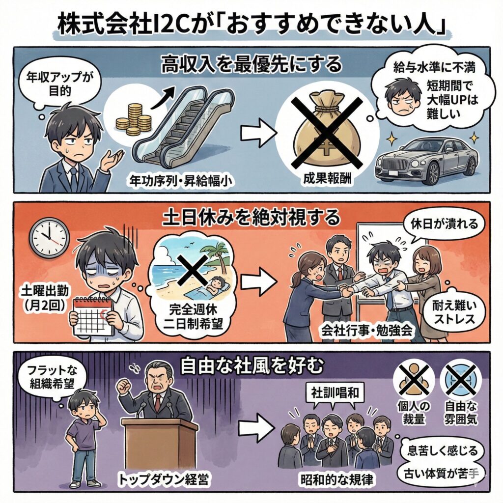 株式会社I2Cがおすすめできない人