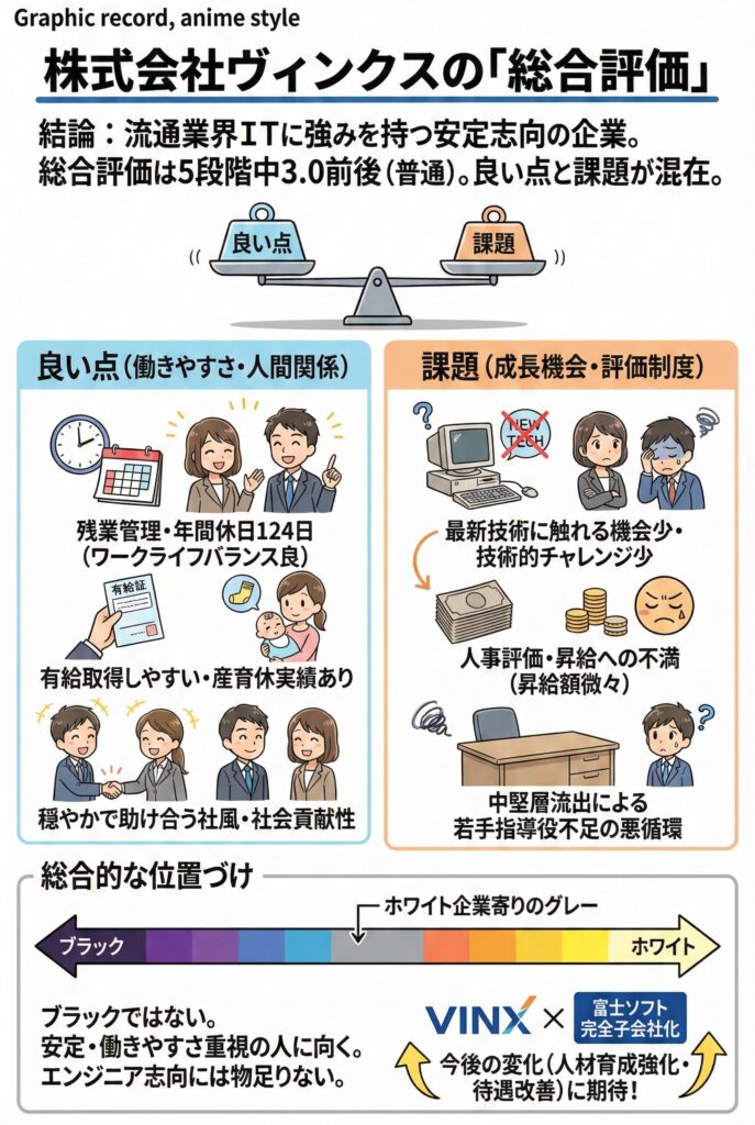 株式会社ヴィンクスの「総合評価」