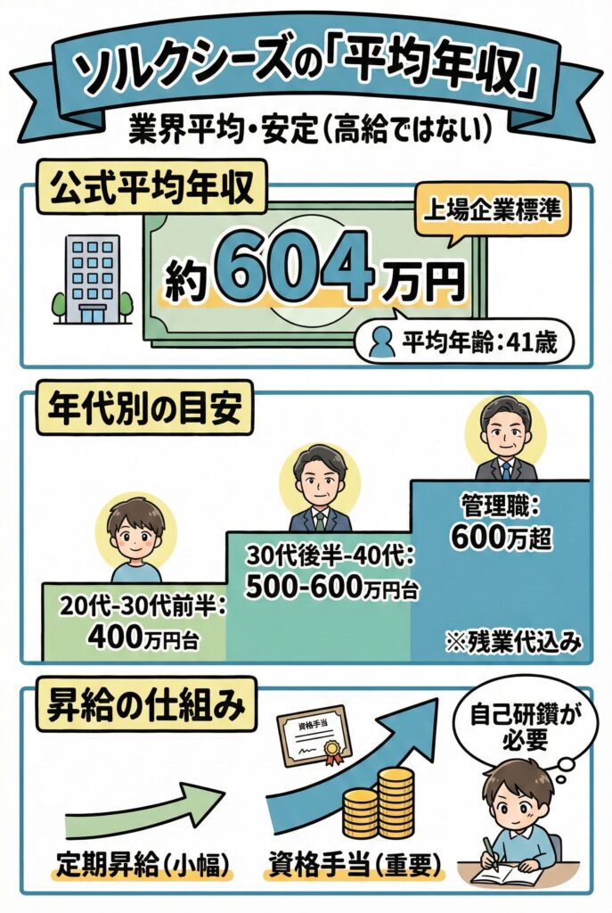 ソルクシーズの平均年収