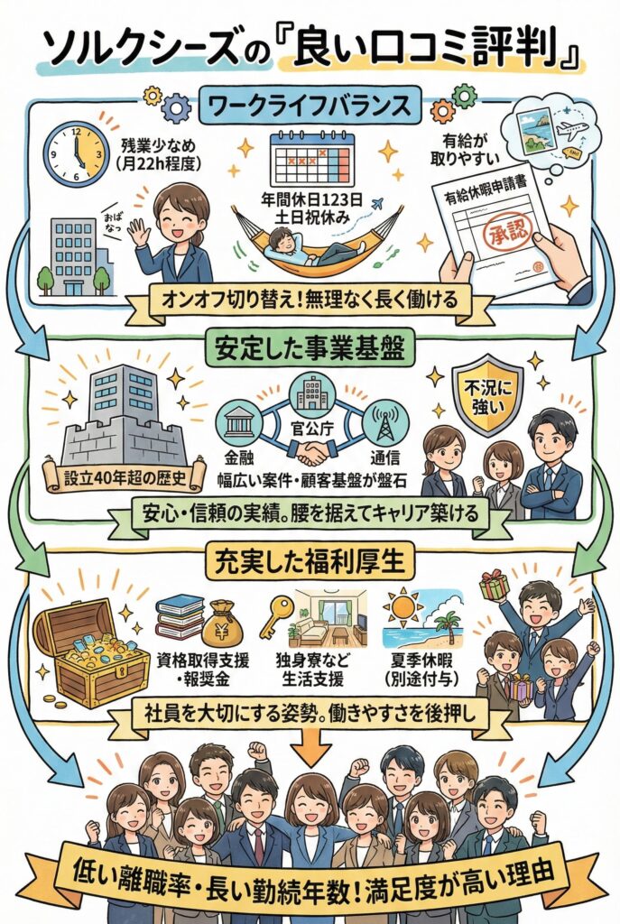 ソルクシーズの良い口コミ評判