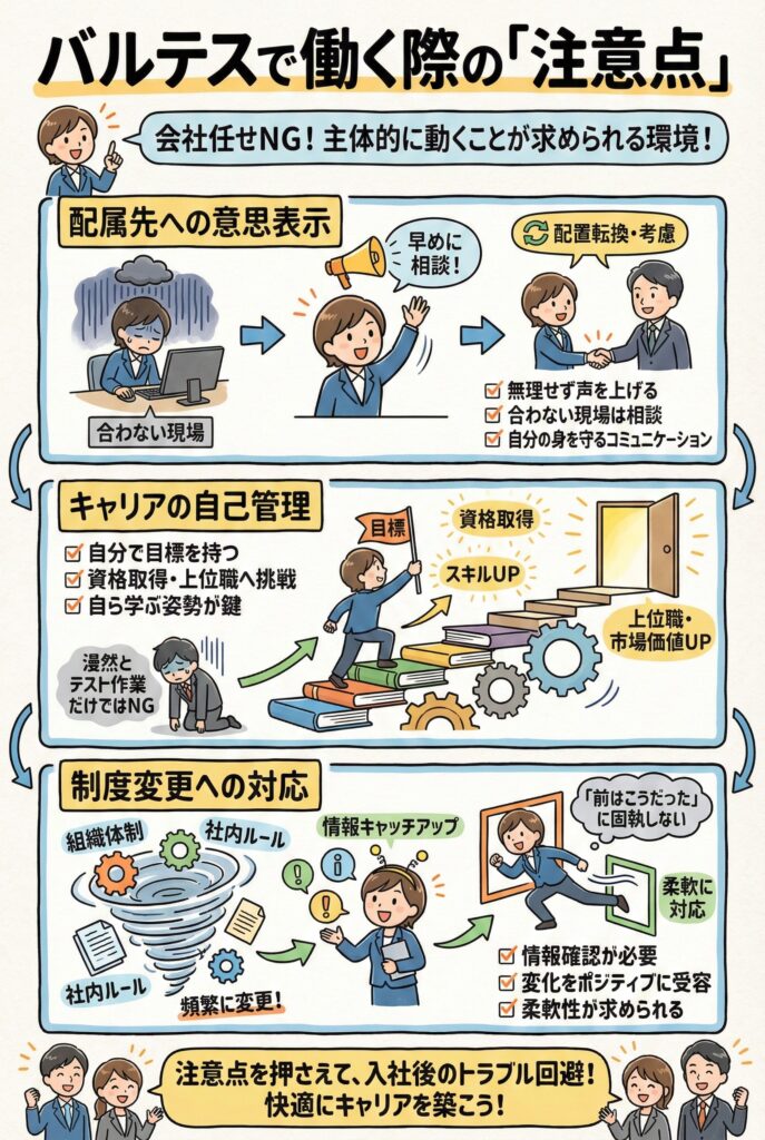 バルテスの注意点