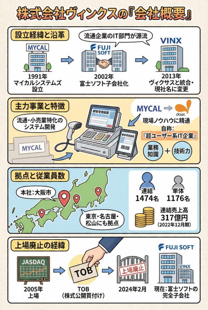 株式会社ヴィンクスの「会社概要」