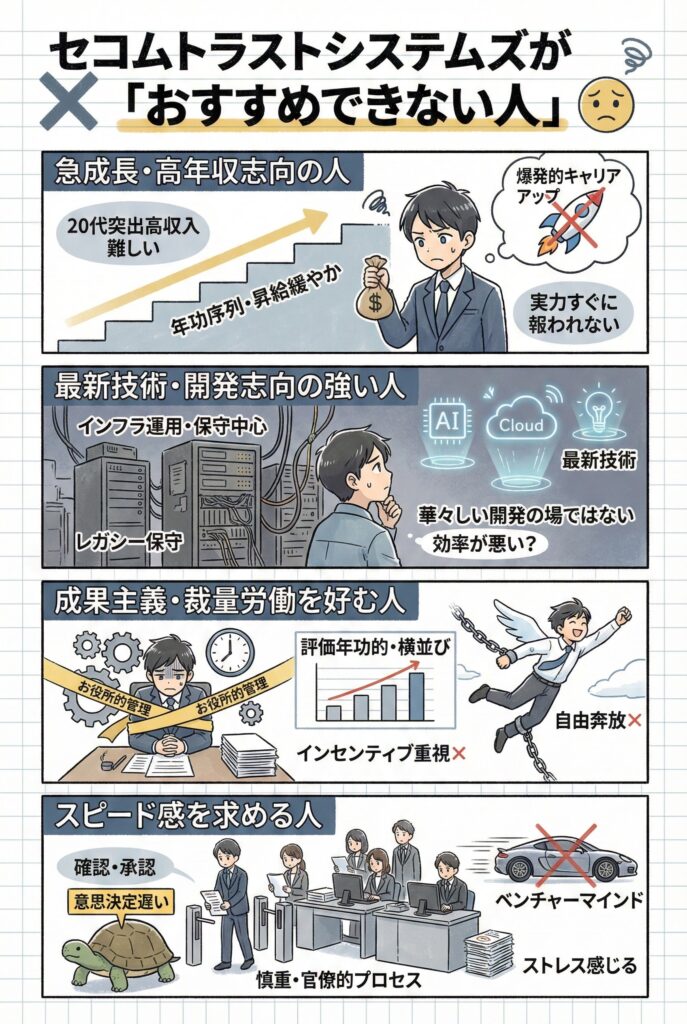 セコムトラストシステムズが「おすすめできない人」