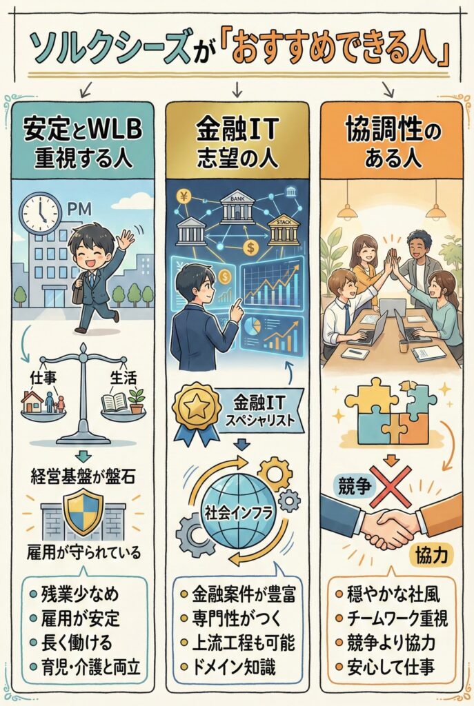 ソルクシーズがおすすめできる人