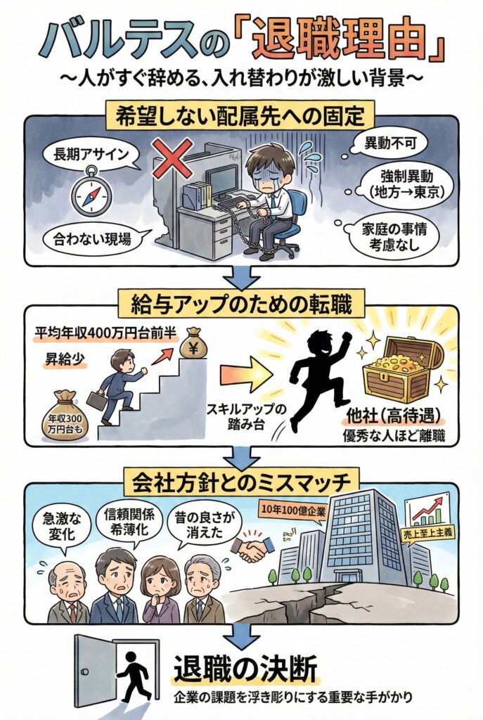 バルテスの退職理由