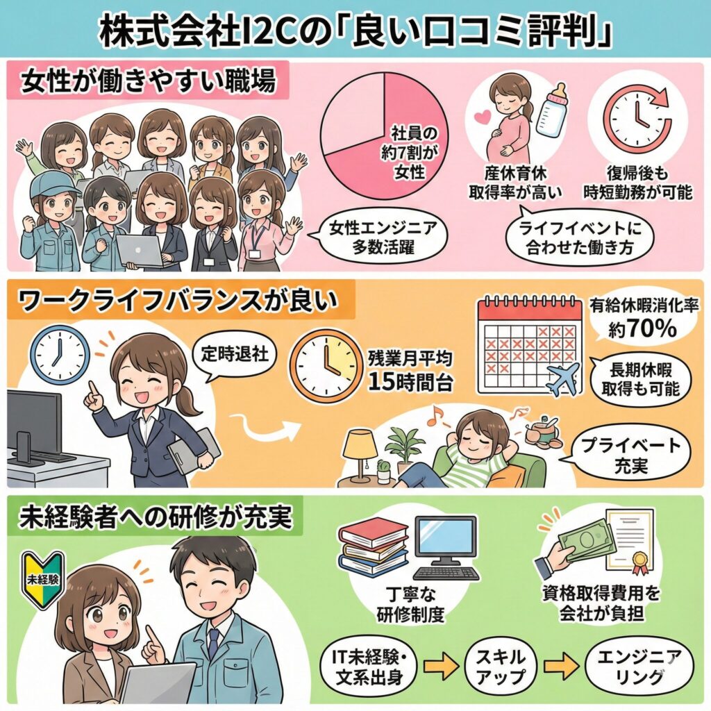 株式会社I2cの良い口コミ評判