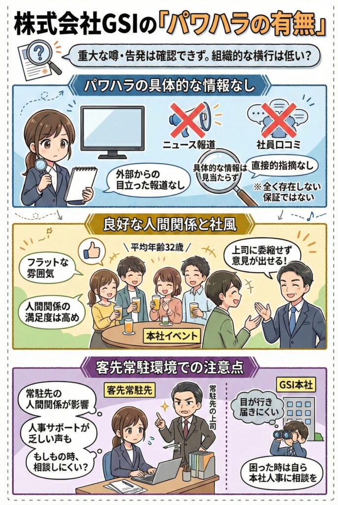 株式会社GSIの「パワハラの有無」