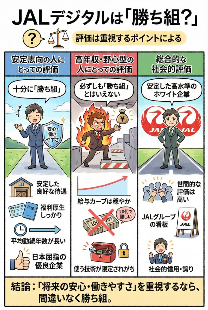 JALデジタル(旧:JALインフォテック)は「勝ち組?」