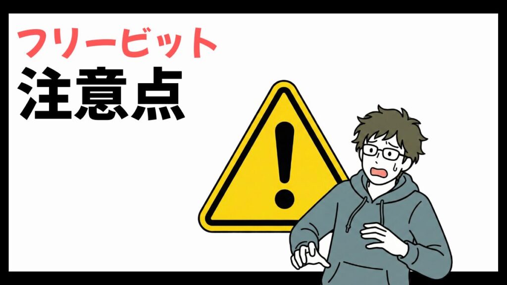 フリービットの注意点