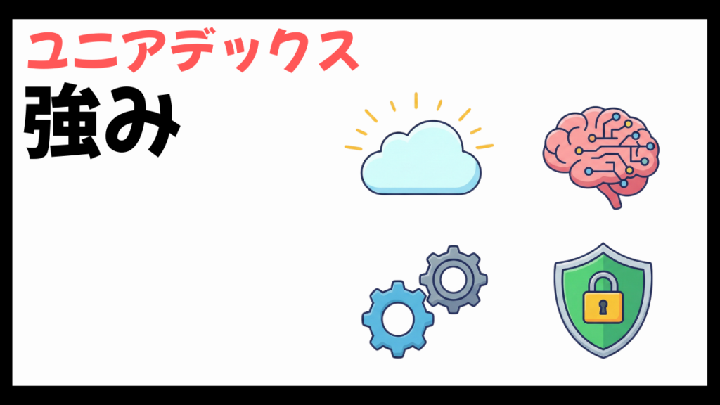 ユニアデックスの強み