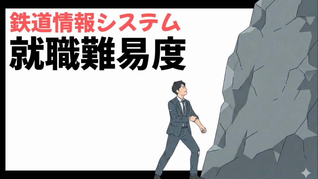 鉄道情報システムの就職難易度