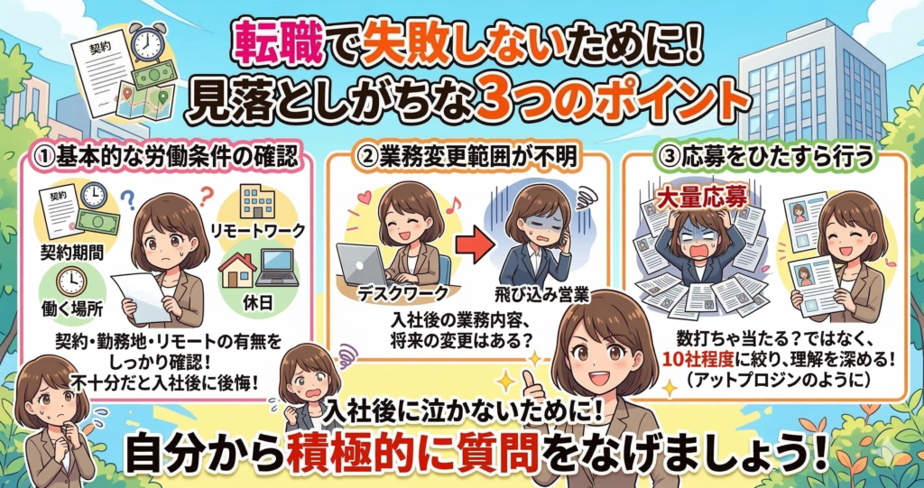 転職で失敗する人の見落としポイント