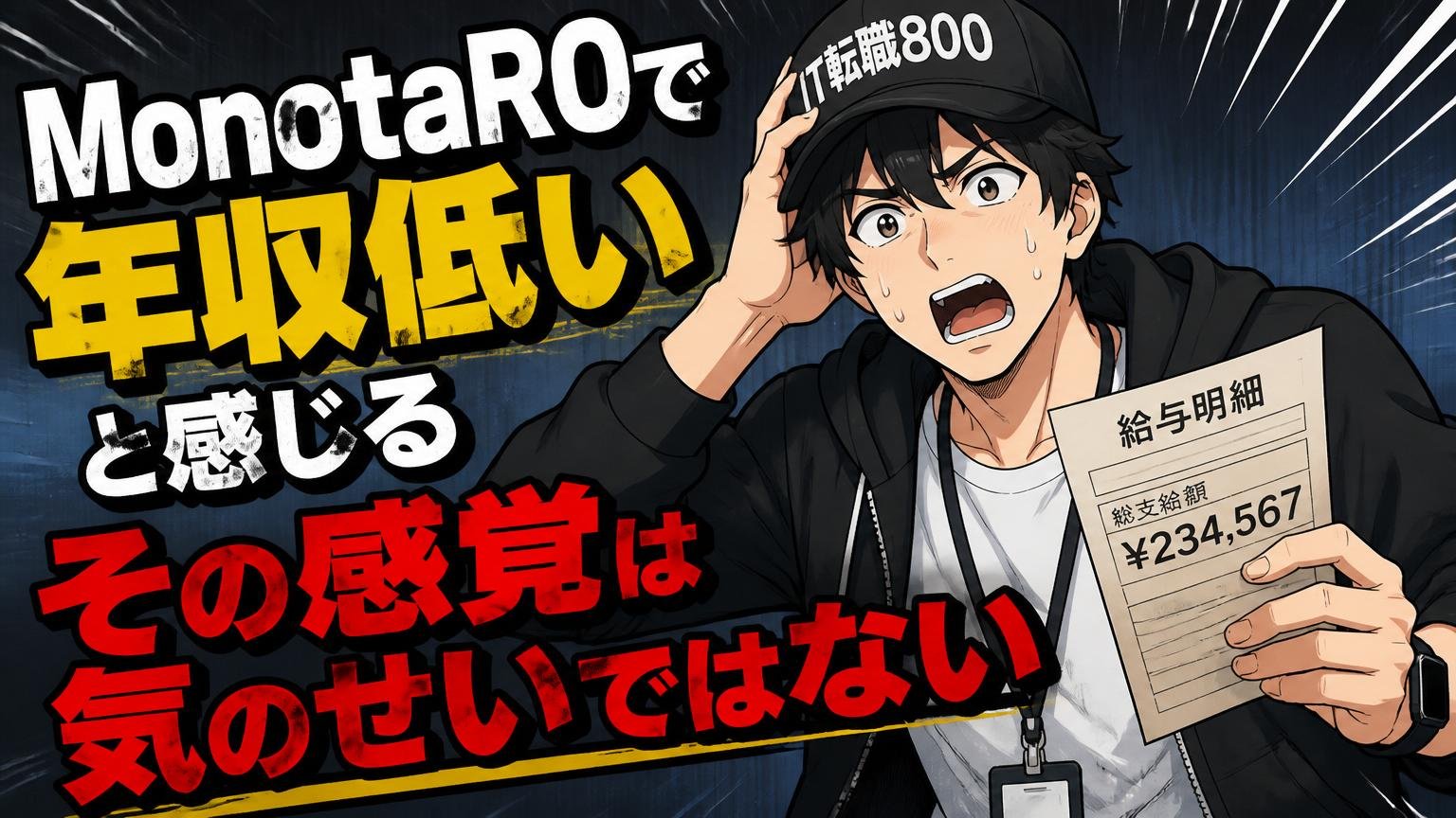 MonotaROで「年収低い」と感じるその感覚は気のせいではない