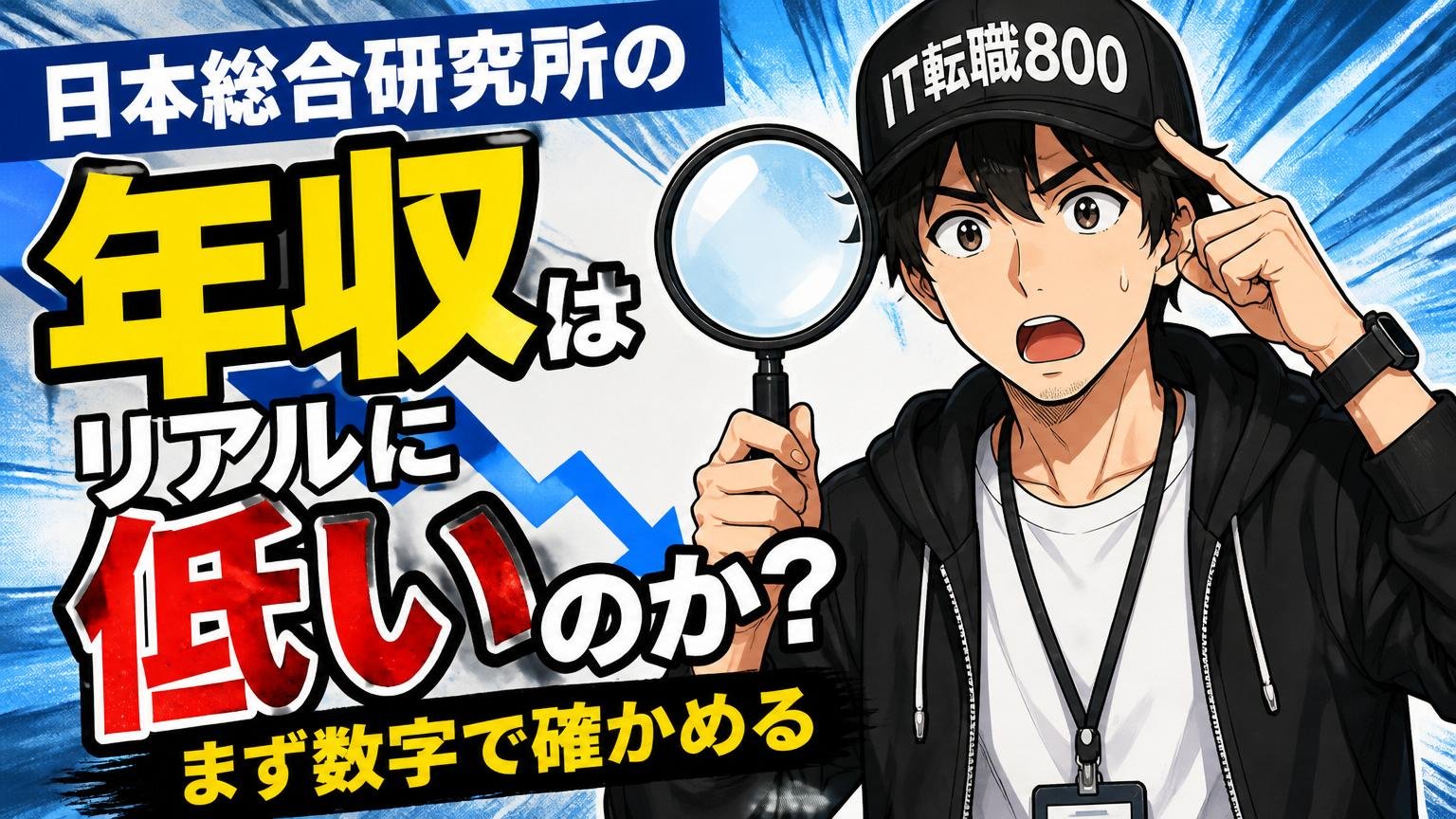 日本総合研究所の年収はリアルに低いのか？まず数字で確かめる