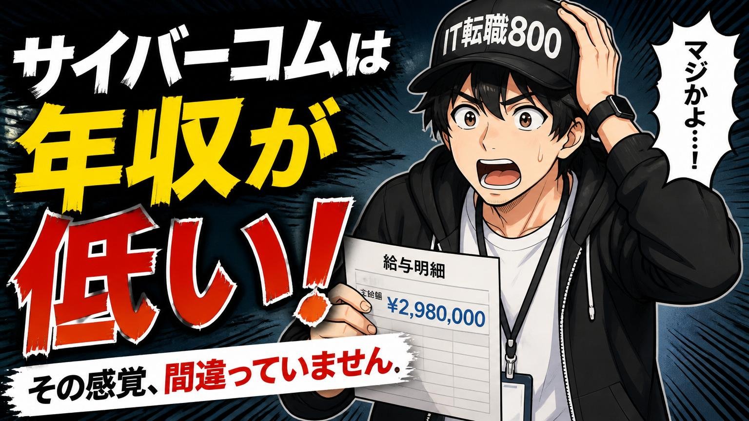 「サイバーコムは年収が低い」——その感覚、間違っていません