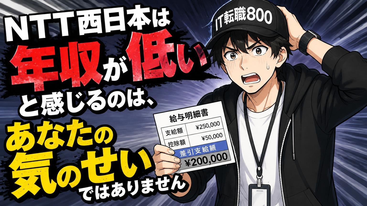 「NTT西日本は年収が低い」と感じるのは、あなたの気のせいではありません