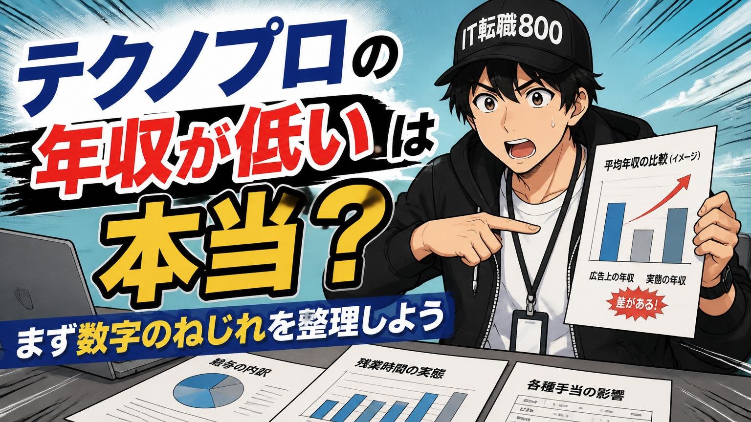 テクノプロの「年収が低い」は本当？まず数字のねじれを整理しよう