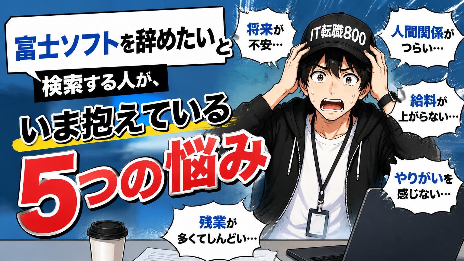 「富士ソフトを辞めたい」と検索する人が、いま抱えている5つの悩み