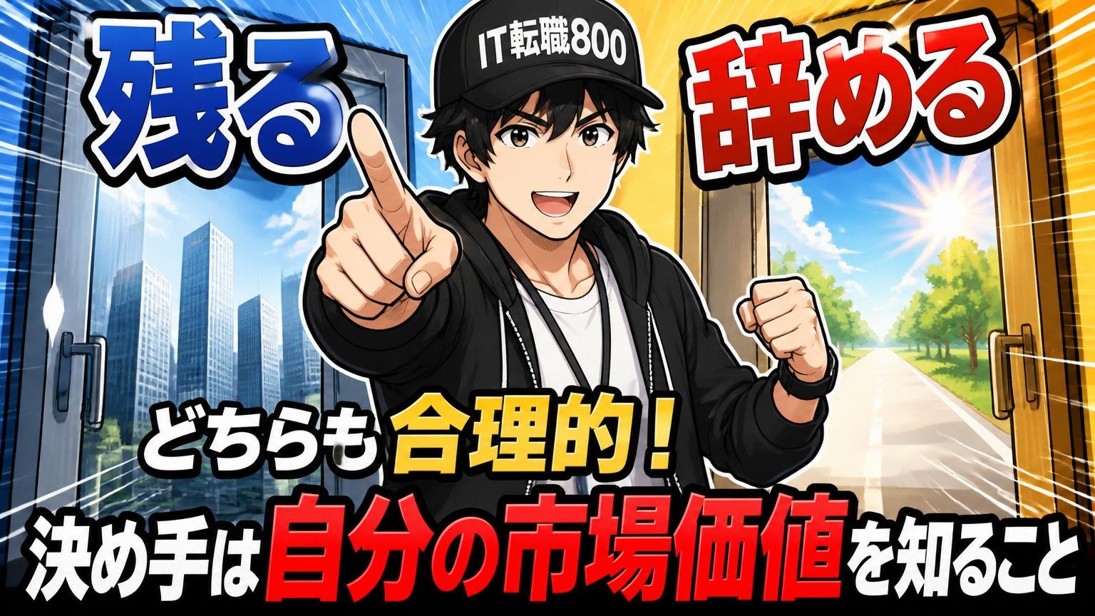結論：日立システムズに残る／辞めるはどちらも合理的。決め手は「自分の市場価値」を知ること