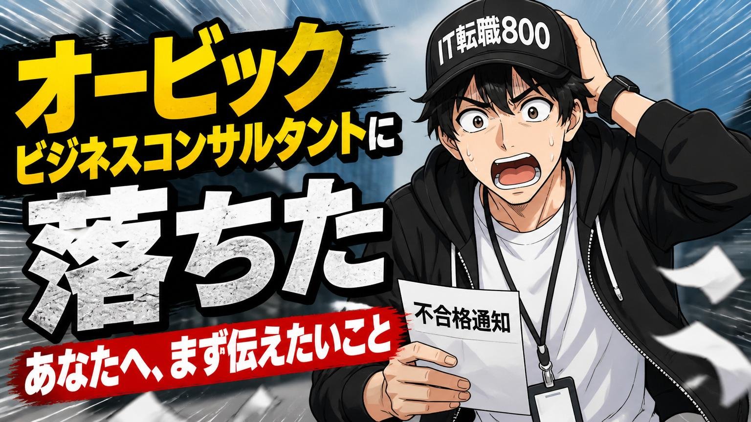 「オービックビジネスコンサルタントに落ちた」あなたへ、まず伝えたいこと