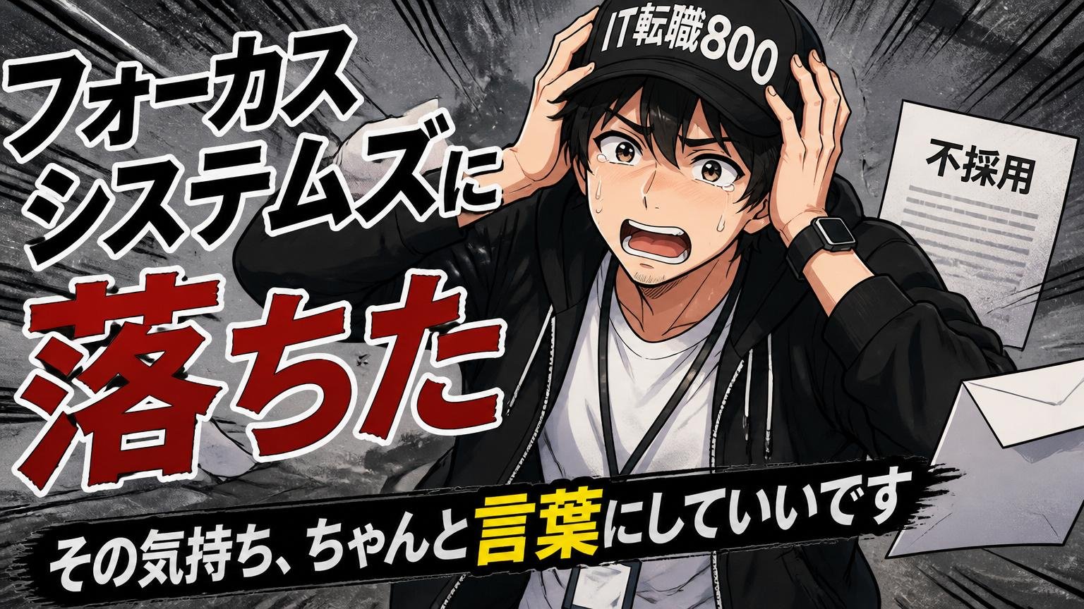 フォーカスシステムズに落ちた。その気持ち、ちゃんと言葉にしていいです