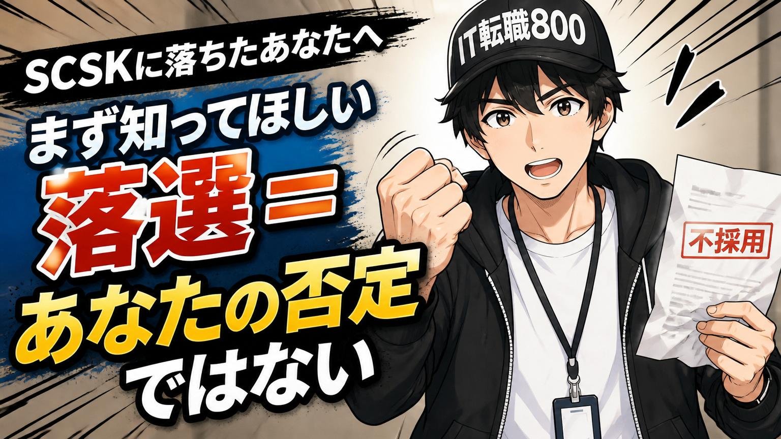 SCSKに落ちたあなたへ｜まず知ってほしい「落選＝あなたの否定ではない」こと