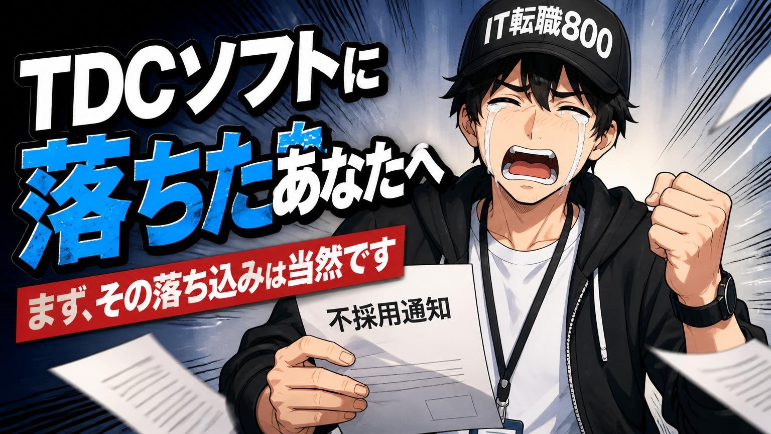 TDCソフトに落ちたあなたへ｜まず、その落ち込みは当然です