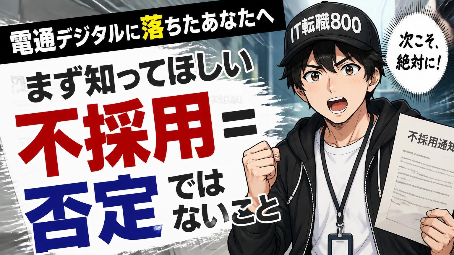 電通デジタルに落ちたあなたへ｜まず知ってほしい「不採用＝否定」ではないこと