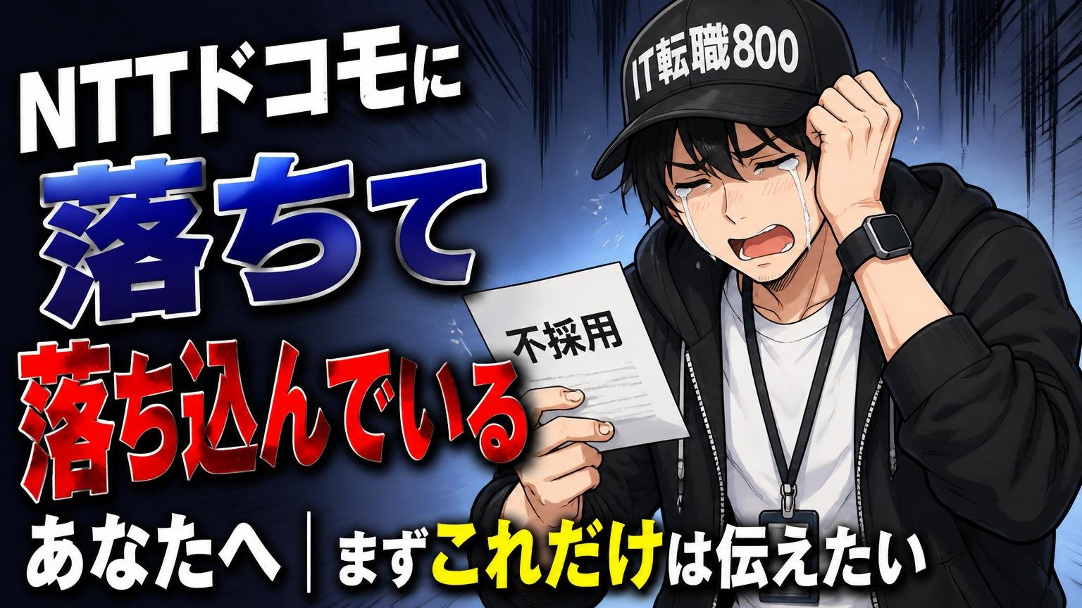 NTTドコモに落ちて落ち込んでいるあなたへ｜まずこれだけは伝えたい