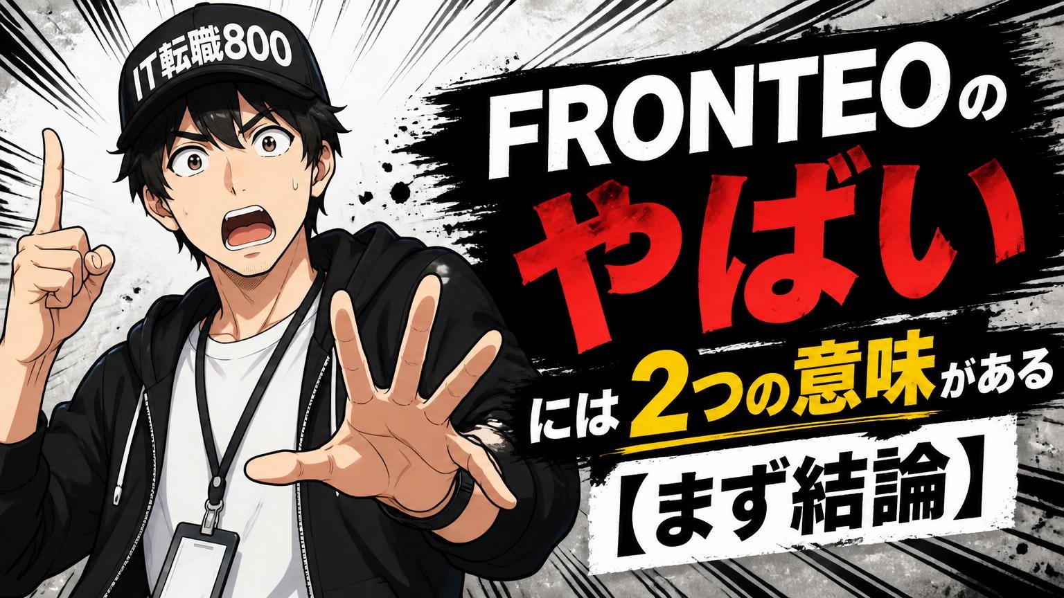 FRONTEOの「やばい」には2つの意味がある【まず結論】