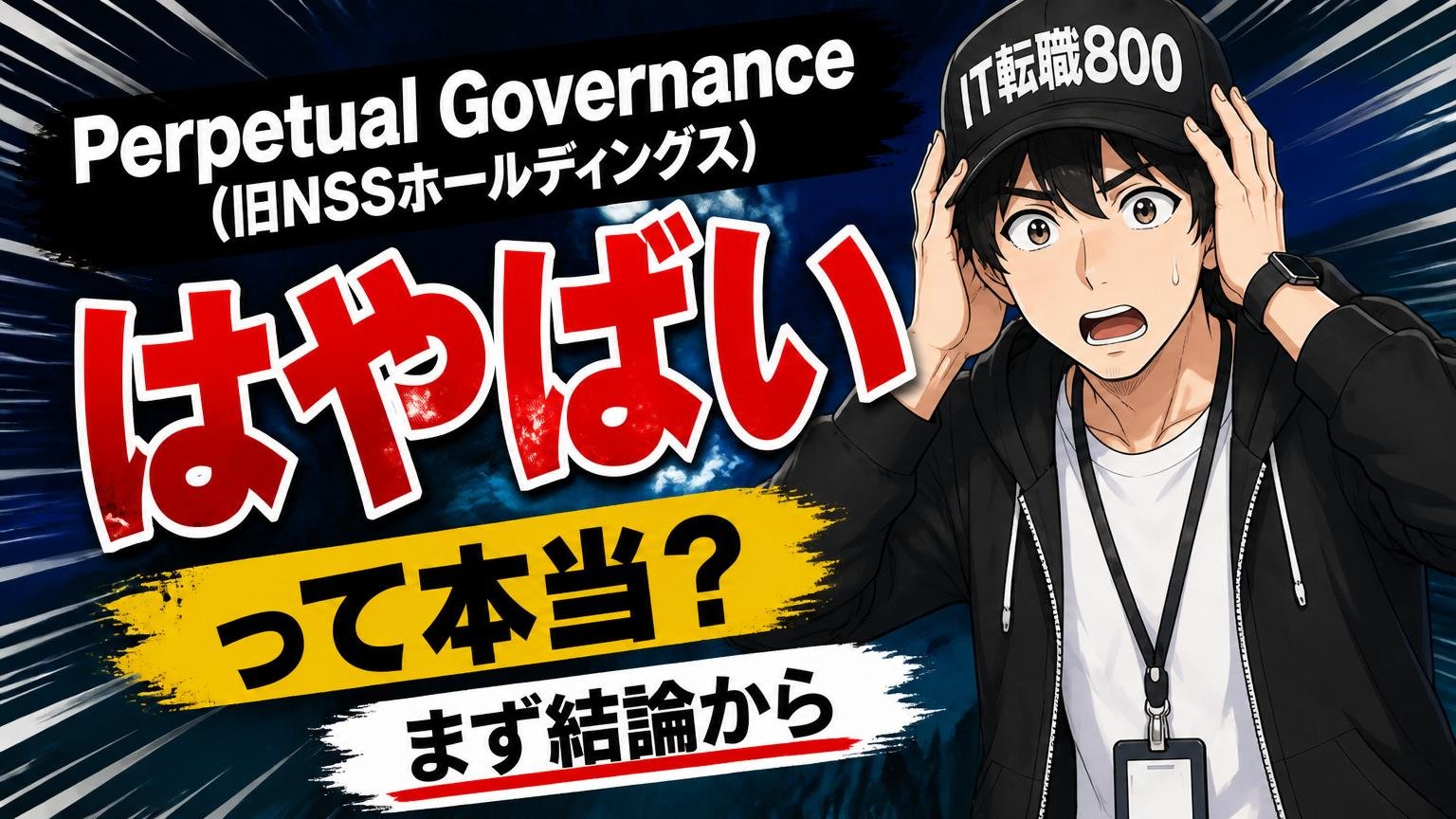 「Perpetual Governance(旧NSSホールディングス)はやばい」って本当?まず結論から