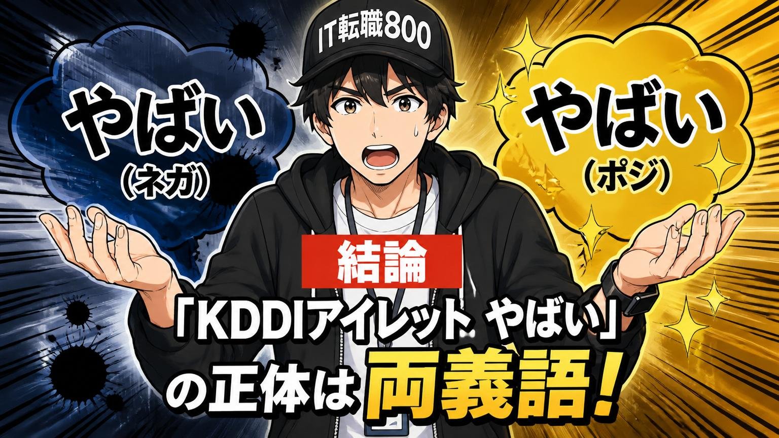 結論：「KDDIアイレット やばい」の正体は"両義語"。ネガとポジの両方を切り分けよう