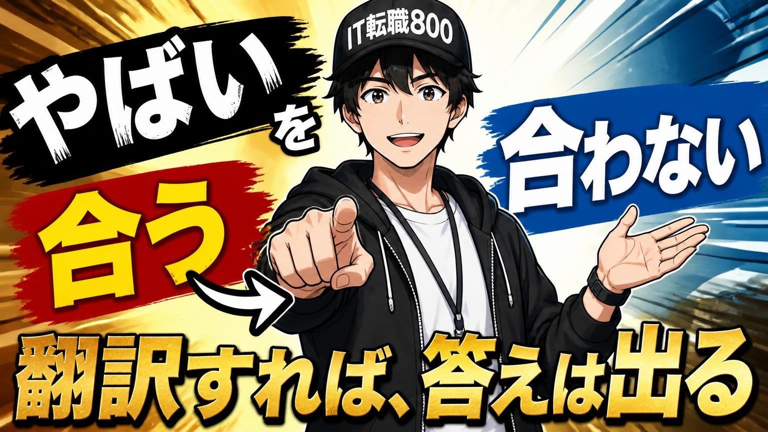 まとめ ― 「やばい」を「合う・合わない」に翻訳すれば、答えは出る