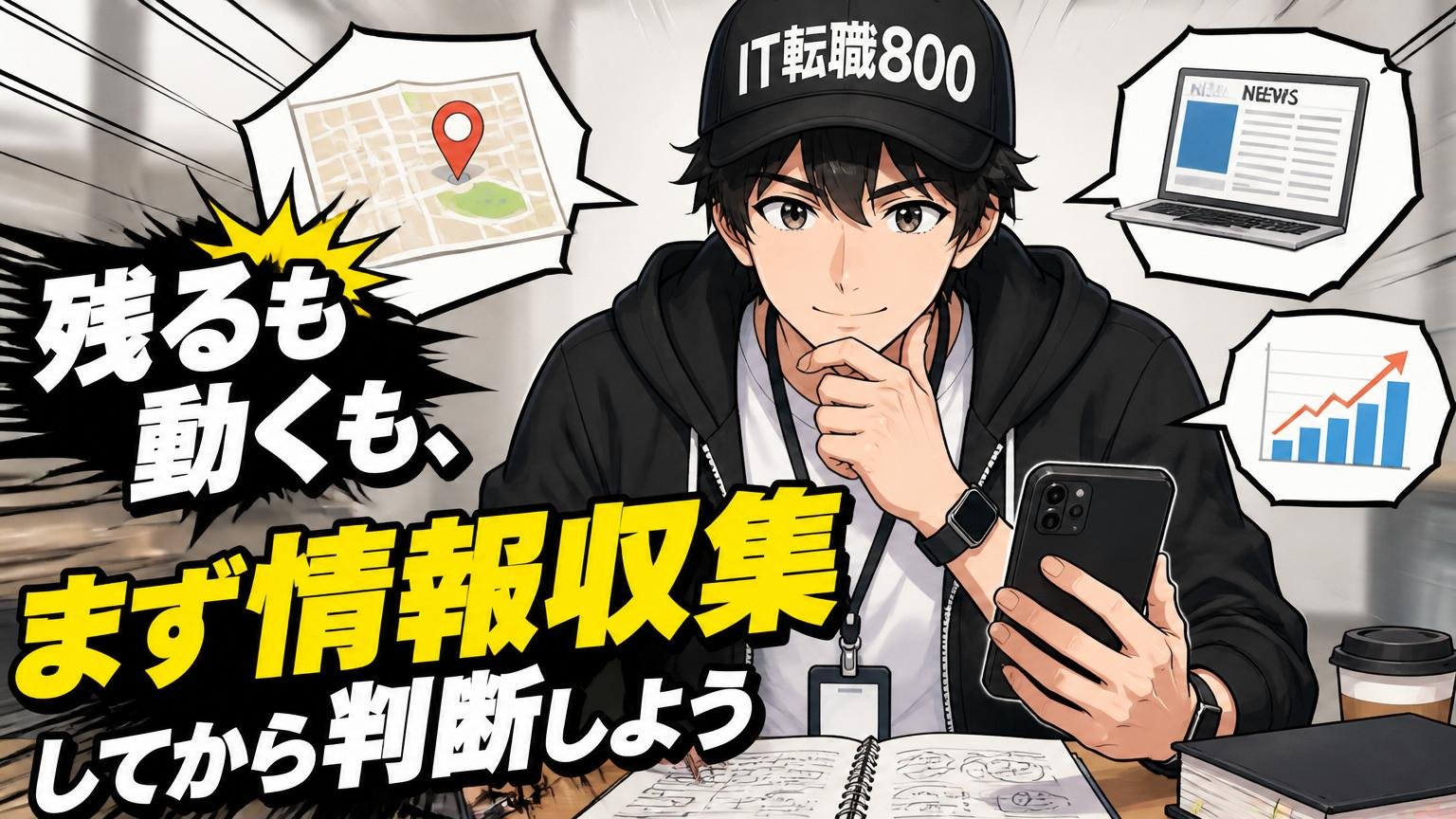 まとめ：残るも動くも、まず情報収集してから判断しよう