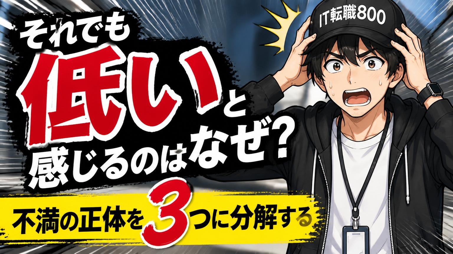 それでも「低い」と感じるのはなぜ？不満の正体を3つに分解する