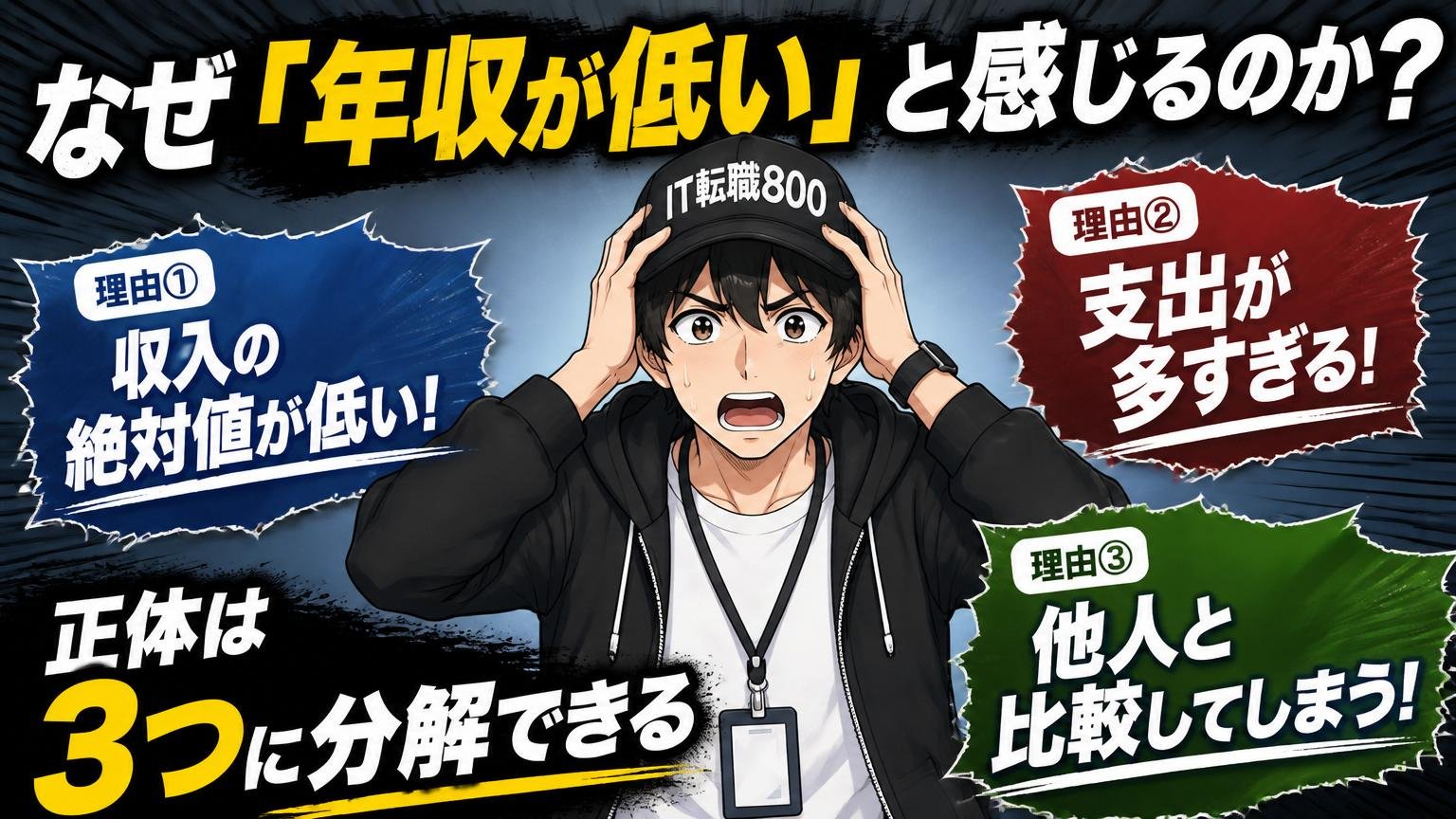 なぜ「年収が低い」と感じるのか？——正体は3つに分解できる
