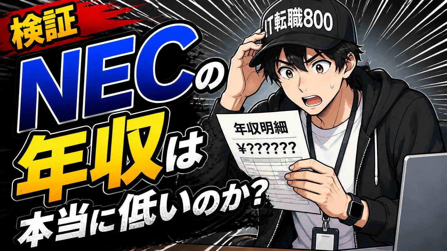 【検証】NECの年収は、客観的に見て本当に低いのか?