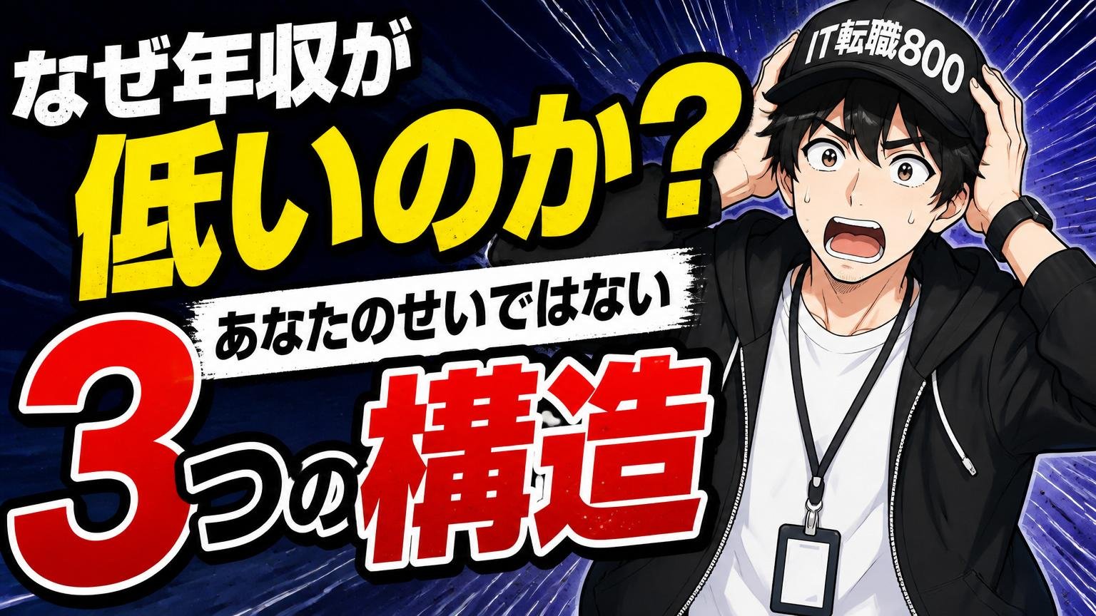 なぜ年収が低いのか？あなたのせいではない「3つの構造」