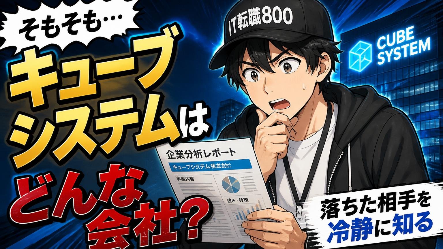 そもそもキューブシステムはどんな会社？落ちた相手を冷静に知る