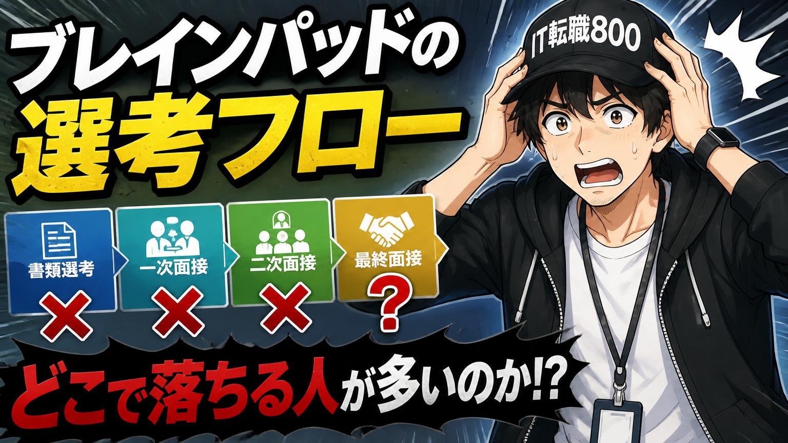 ブレインパッドの選考フロー｜どこで落ちる人が多いのか