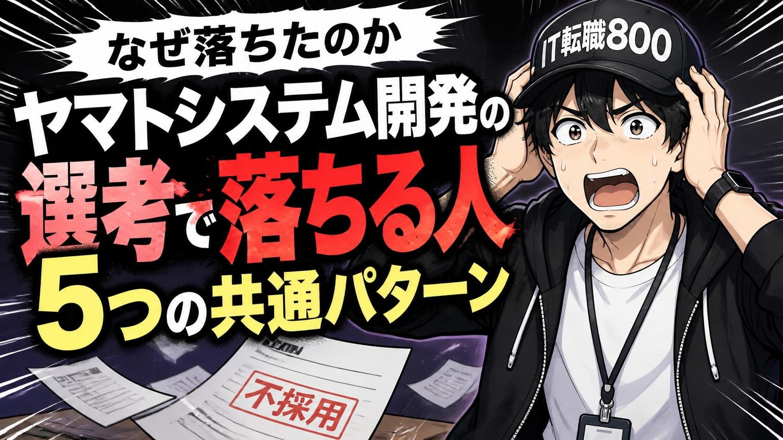 なぜ落ちたのか｜ヤマトシステム開発の選考で“落ちる人”の5つの共通パターン