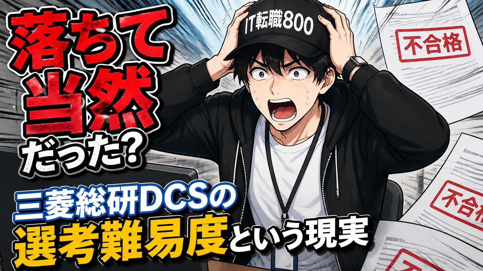 落ちて当然だった？三菱総研DCSの選考難易度という現実