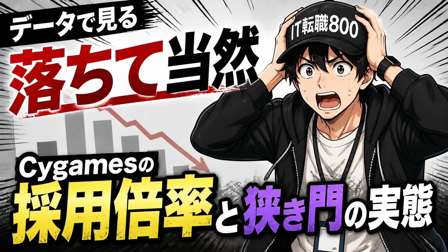 データで見る「落ちて当然」｜Cygamesの採用倍率と狭き門の実態