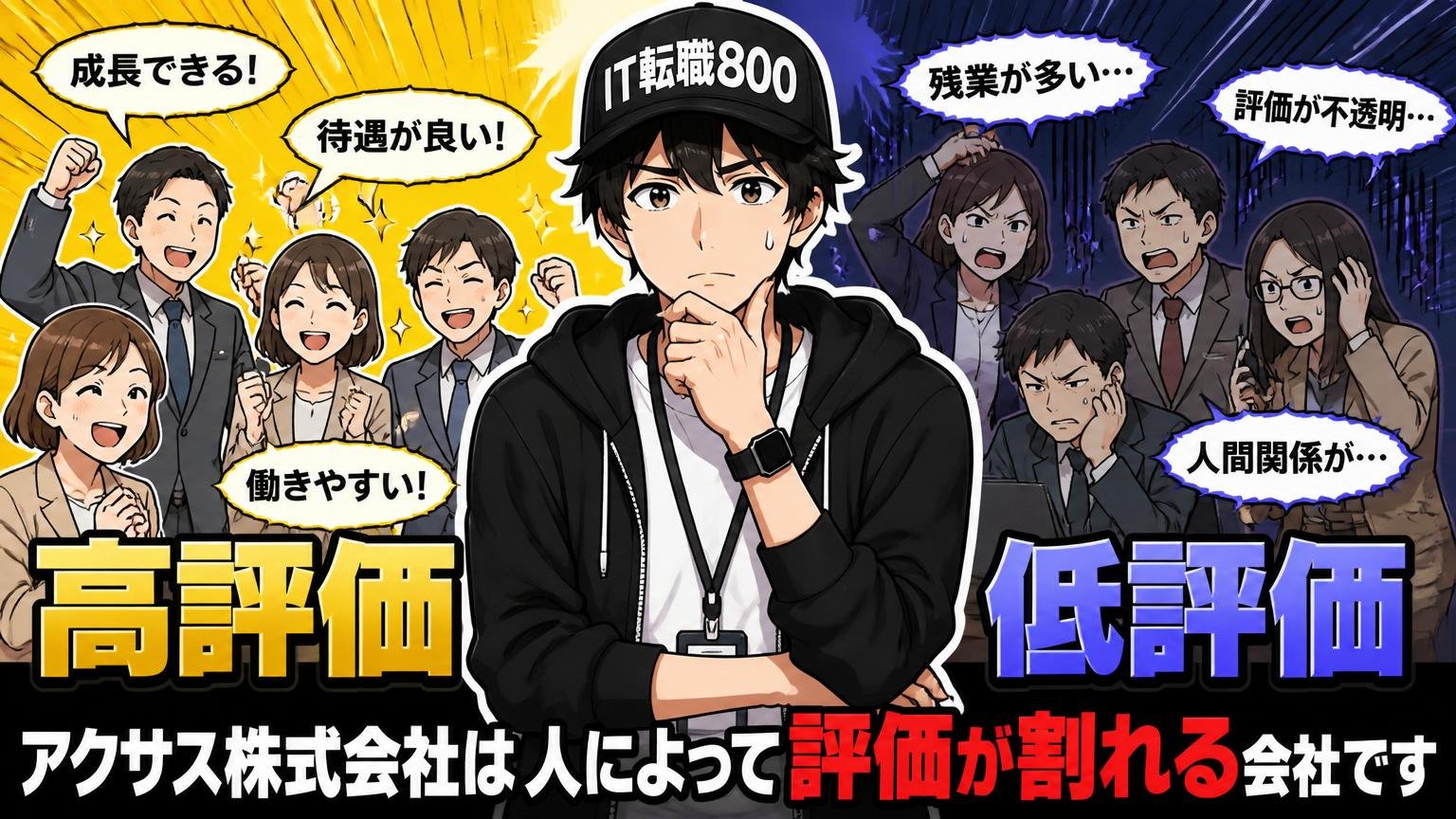 先に結論:アクサス株式会社は人によって評価が割れる会社です