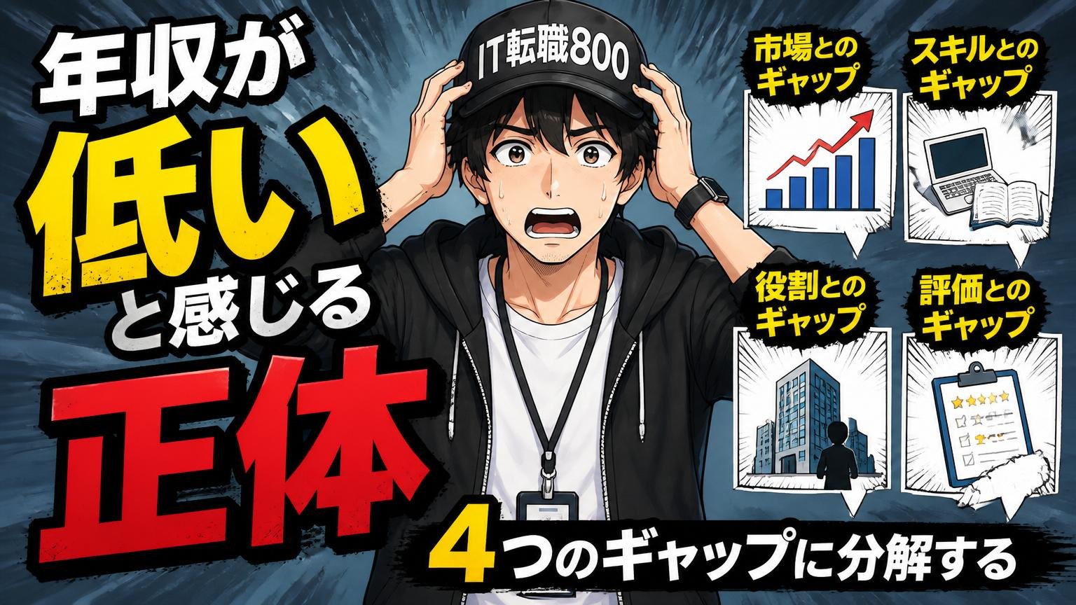 「年収が低い」と感じる正体——4つのギャップに分解する