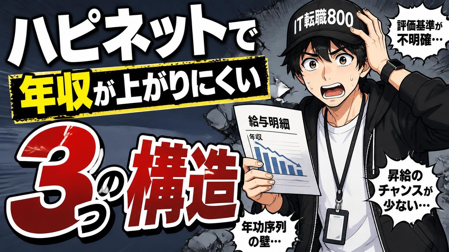 ハピネットで年収が上がりにくいと言われる3つの構造