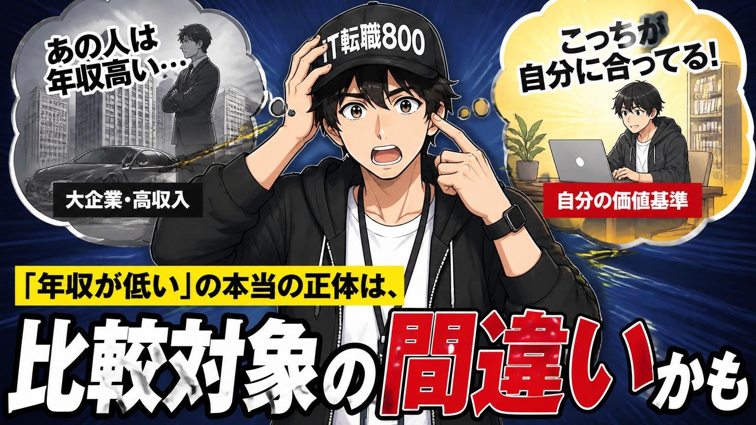 「年収が低い」の本当の正体は、"比較対象の間違い"かもしれません
